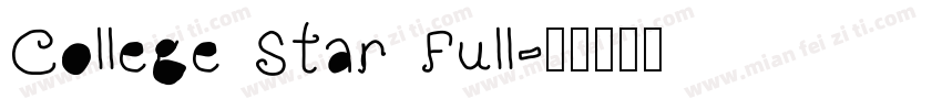 College Star Full字体转换